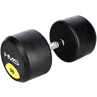 HMS HG Pro 50 kg rubberized one-handed dumbbell - Dumbell