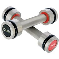 Chrome plated professional dumbbells HMS PREMIUM HH02 2 x 2 kg - Dumbell Set