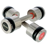 Chromed professional dumbbells HMS PREMIUM HH07 2 x 7 kg - Dumbell Set