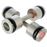 Chromed professional dumbbells HMS PREMIUM HH08 2 x 8 kg - Dumbell Set