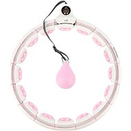 HMS Růžová hula hoop obruč se závažím, magnety a počítadlem HHM15 - Hula Hoop