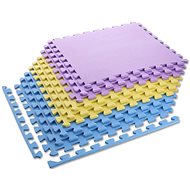 One Fitness MP10 yellow-blue-purple protective puzzle mat - Damping Pad