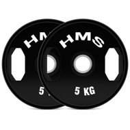 HMS Set of rubberized Olympic discs TOG05 2 × 5 kg - Gym Weight