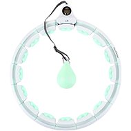 HHW06 green massage hula hoop with weights and counter HMS - Hula Hoop