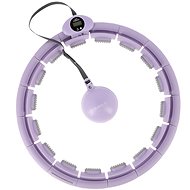 HHW09 purple massage hula hoop with weights and counter HMS - Hula Hoop