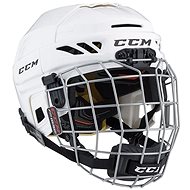 CCM Fitlite 3DS Combo JR, White, Junior, 49-57cm - Hockey Helmet