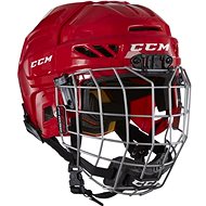 CCM Fitlite 3DS Combo YTH, Red, Children's, 47-55cm - Hockey Helmet