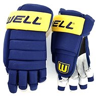 Winnwell Classic 4-Roll SR, Dark Blue/Yellow, Senior, 14“ - Hockey Gloves