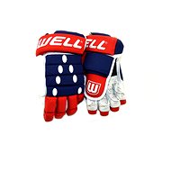 Winnwell Classic 4-Roll SR, Red/Dark Blue/White, Senior, 15“ - Hockey Gloves