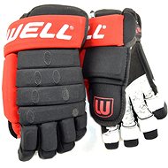 Winnwell Classic 4-Roll SR, Black/Red, Senior, 13“ - Hockey Gloves
