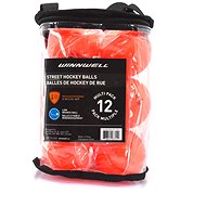 Winnwell balls 12 pieces orange, Medium - Ball Hockey Ball