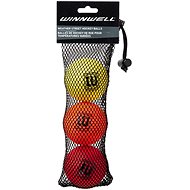 Winnwell balls coloured 3 pieces Mix - Ball Hockey Ball