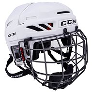 CCM Fitlite 90 Combo SR, White, Senior - Hockey Helmet