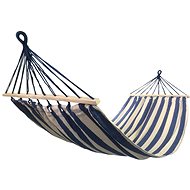 SEDCO PolyCotton 200 × 90 cm blue - white - Hammock