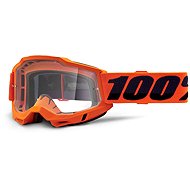 100% Speedlab Accuri 2 Goggle Neon/Orange Clear Lens - Cycling Glasses