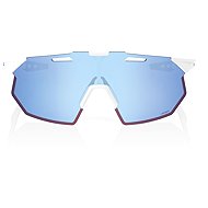 100% Speedlab Hypercraft SQ Soft Tact White HiPER Blue Multilayer Lens - Cycling Glasses