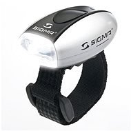 Sigma Micro strieborná/predné svetlo LED-biela - Svetlo na bicykel