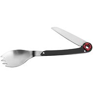 Schwarzwolf LATEMAR closing knife set with spoon in polyester bag black - Multitool 