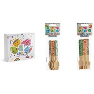 Intertan SA Tessera Children's napkins, wooden spoons, forks 8 pcs - Camping Cutlery