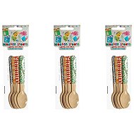 Intertan SA Tessera Wooden spoons for children 14 cm, 3 × 8 pieces - Camping Cutlery