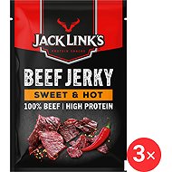Jack Links Beef jerky sweet & hot 3 x 60 g - Dried Meat
