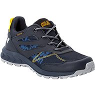 Jack Wolfskin Woodland Texapore Low K, Blue/Yellow, size EU 35/213mm - Trekking Shoes