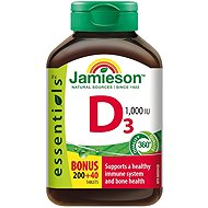 JAMIESON Vitamin D3 1000 IU 240 tablets - Vitamin D3