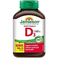 JAMIESON Vitamin D3 1000 IU 180 capsules - Vitamin D3