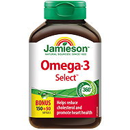 JAMIESON Omega-3 Select Bonus 150 + 50 Capsules - Omega 3