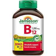 JAMIESON Vitamin B12 1200 mcg 60 + 20 Tablets - Vitamin B