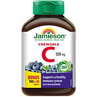 JAMIESON Vitamin C Blueberry 120 Tablets - Vitamin C