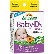 JAMIESON Vitamin D3 400 IU Baby-D Drops 11.7ml - Vitamin D3