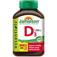 JAMIESON Vitamin D3 1000 IU 200 + 40 tablets - Vitamin D3