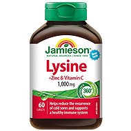 JAMIESON Lysine 1000 mg Immune Support + Zinc Vitamin C 60 tablets - Dietary Supplement