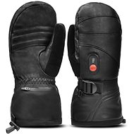 Touchless Savior men's full leather mittens black size. XXL - Heated Gloves