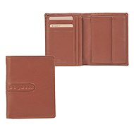 Bugatti Men's leather portrait format, light brown - Wallet