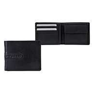 Bugatti Men's leather casual format, black - Wallet