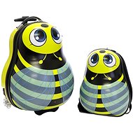 Child suitcase with backpack T-class 3936 , 25l + 15l (bee-black) - Suitcase