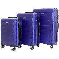 Set of 3 T-class cases 618, M, L, XL, TSA lock, (matt blue) - Case Set