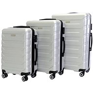 Set of 3 T-class cases 618, M, L, XL, TSA lock, (matt silver) - Case Set