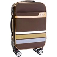 T-class 321, size. M, TEXTILE, (brown), 59 x 38 x 21 -26cm - Suitcase