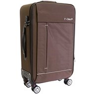 T-class 352, size. L, TEXTILE, (brown), 70 x 42 x 24 -30cm - Suitcase
