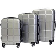 Set of 3 cases T-class 2222, M, L, XL, TSA lock, (silver) - Case Set
