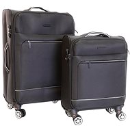 Set of 2 suitcases T-class CTS 0010, sized. S, L, TEXTILE, TSA lock, (black) - Case Set
