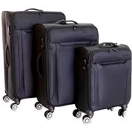 Set of 3 cases T-class CTS 0008, S, L, XL, TEXTILE, TSA lock, (black) - Case Set