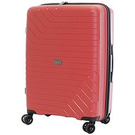 T-class 1991, vel. L, TSA, PP, DoubleLock (red), 65 x 44 x 26cm - Suitcase
