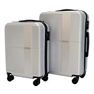 Set of 2 suitcases T-class 2234, (silver), TSA lock, size M, L, - Case Set