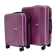 Set of 2 suitcases T-class 2234, (purple), TSA lock, size M, L, - Case Set