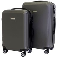 Set of 2 cases T-class 1361, ABS plastic (grey) TSA lock, size M, L - Case Set