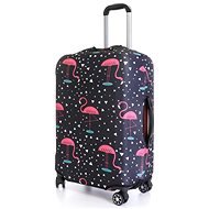 Trunk cover T-class (flamingos) Size L (trunk height approx. 65 cm) - Luggage Cover
